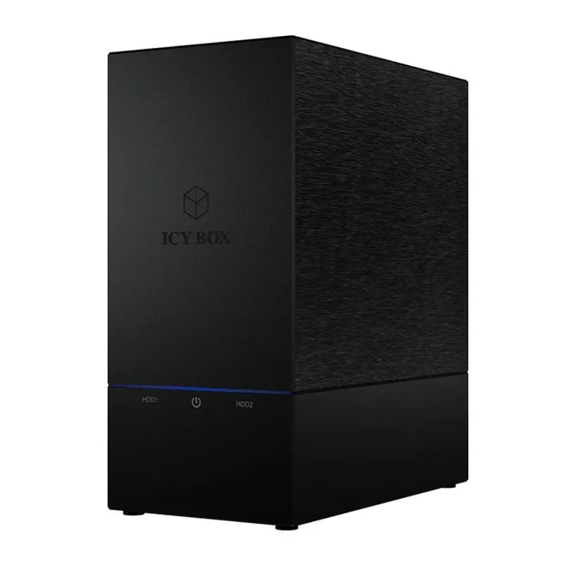 Caja PC ICY BOX IB-RD3621U3 3.5 pollici Plastica Nera Doppia Baia USB 3.2 - immagine 1