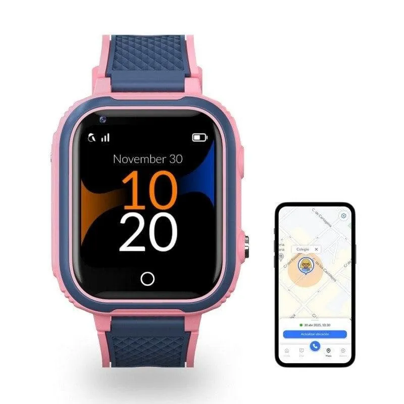 Robin K1 Orologio GPS Bambini Chiamate SIM Preattivata Rosa Senza Social - immagine 1