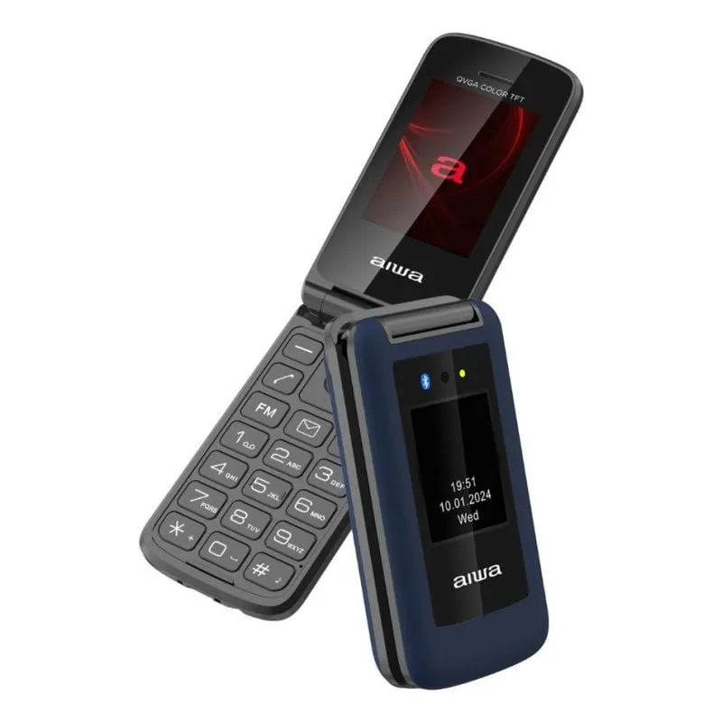 Telefono cellulare Aiwa FP-30-2G/BL 2.4 pollici 0.3MP 1000mAh Blu - immagine 1