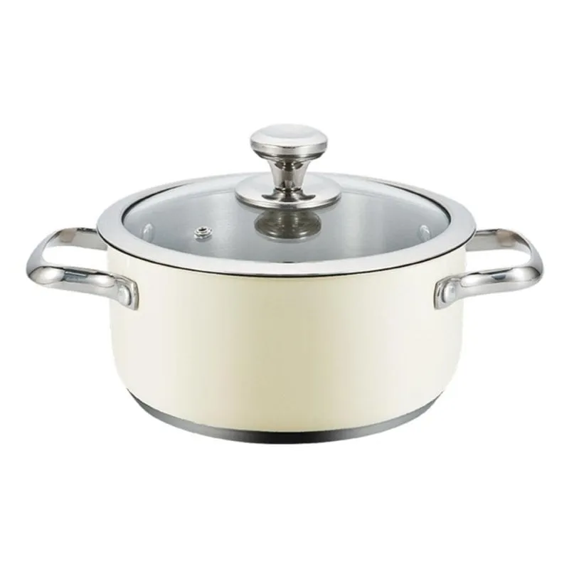 Casseruola Haeger PA-16H.005A 16 cm Acciaio Inox Induzione Coperchio Vetro - immagine 1