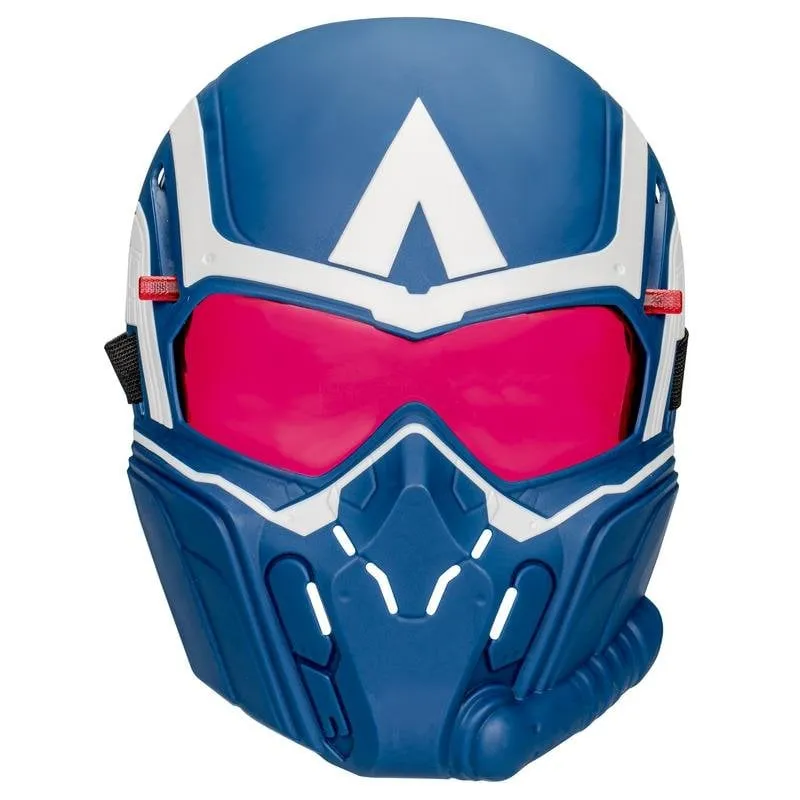 Maschera Hasbro Captain America Brave New World Bambino Plastica Blu Rossa - immagine 1