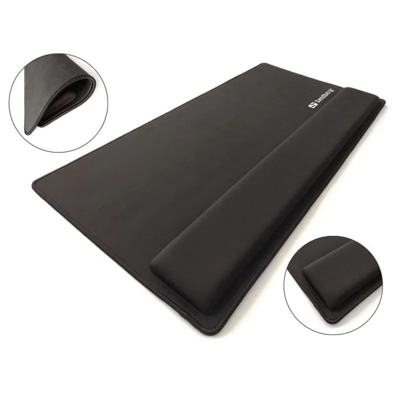 Alfombrilla Sandberg Desk Pad Pro XXL supporto polsi base antiscivolo - immagine 1