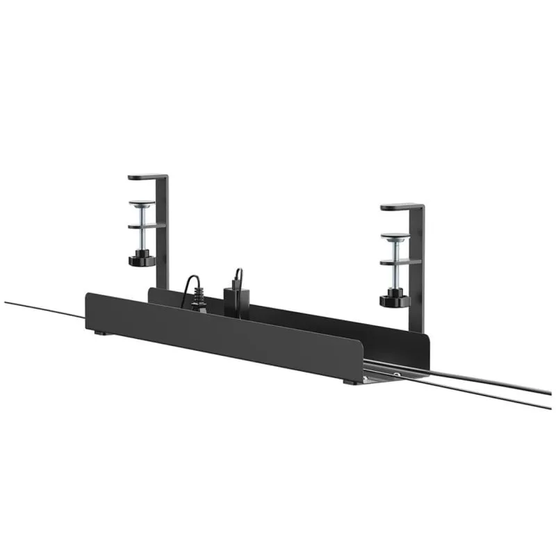 Bandeja Neomounts ADS07-121BL nero acciaio montaggio universale 600 mm - immagine 1