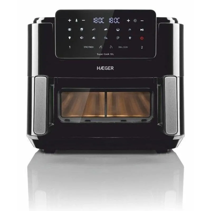 Friggitrice ad Aria Haeger AF-D10.010A Finestra 10 L 2600 W con Timer - immagine 1