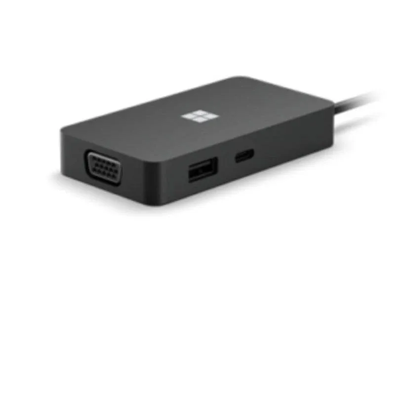 Hub di viaggio USB-C per portatili Microsoft Surface con Ethernet HDMI VGA - immagine 1