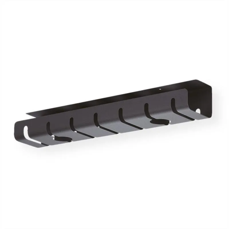Bandeja Roline 17.03.1303 Metallo Nero per Cavi Scrivania 530x110x80mm - immagine 1