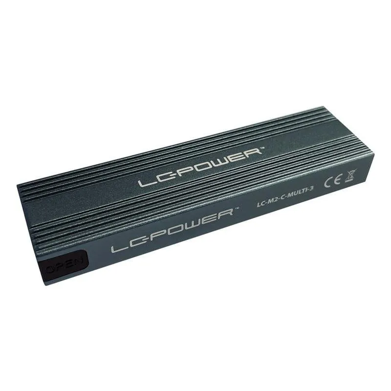 Caja PC LC-Power LC-M2-C-MULTI-3 M.2 Alluminio Antracite USB 3.2 Gen 2 - immagine 1