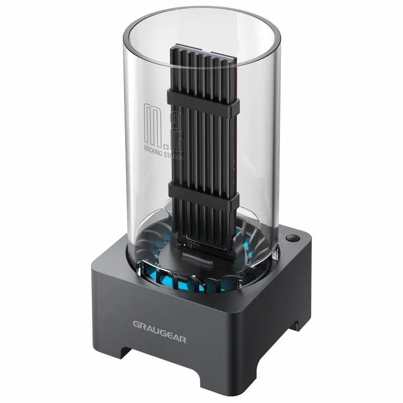 Base di connessione Graugear G-M2DK-AC-10G USB 3.2 Gen 2 Type-C 10 Gbit/s - immagine 1