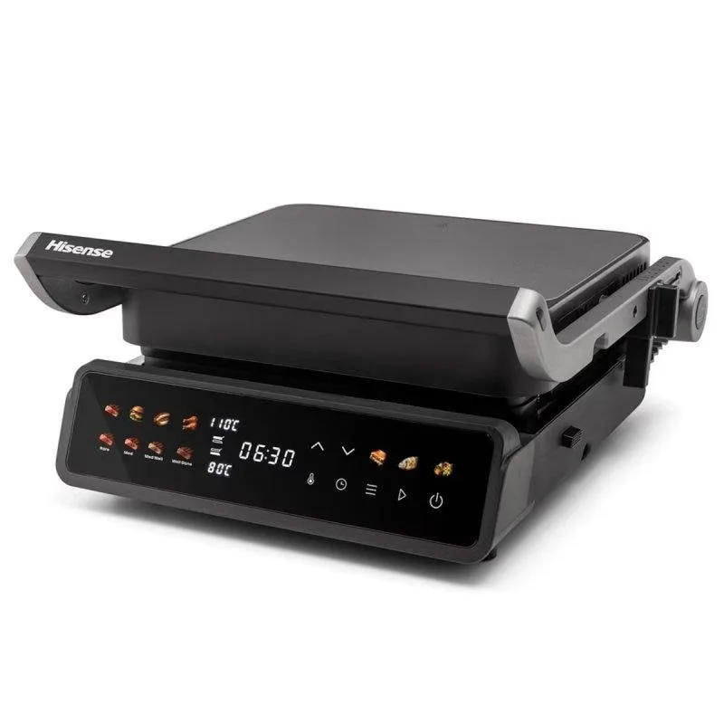 Griglia a Contatto Hisense HCG2000D 2000 W Display Touch Temperatura Dual - immagine 1