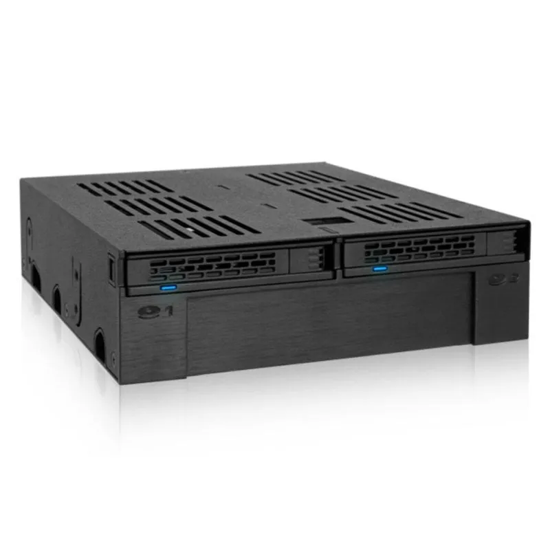 Unità di archiviazione Icy Dock MB322SP-B Nero Metallo 7,9.5 mm 6 Gbit/s - immagine 1