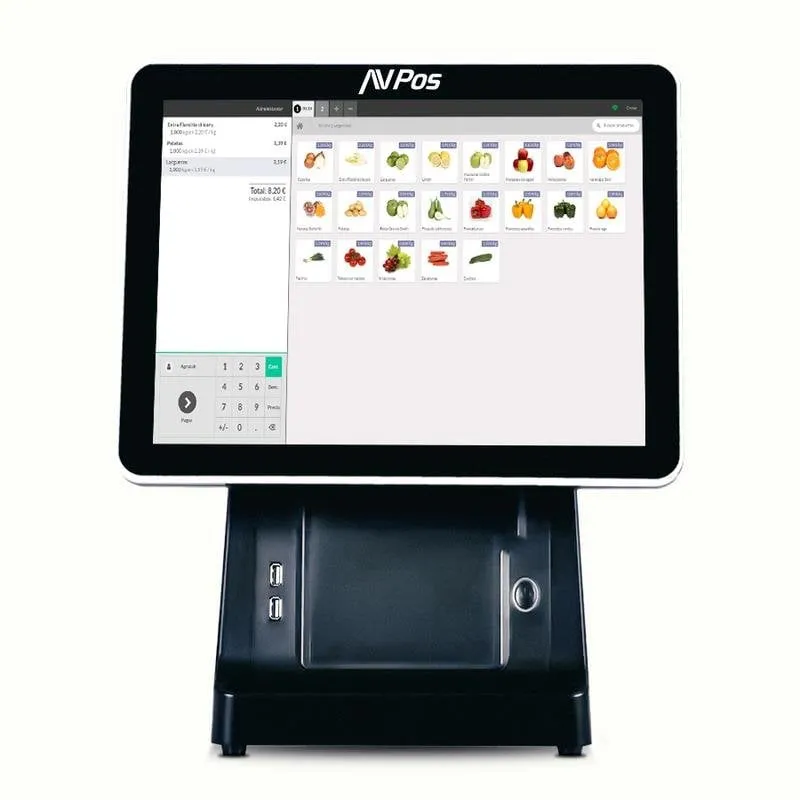 Terminale Punto Vendita AVPos K6000 15" Tattile con Stampante Integrata - immagine 1