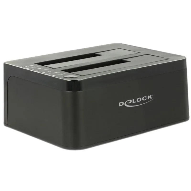 Base di connessione Delock 62661 per 2 HDD/SSD USB 3.2 Gen 1 - immagine 1