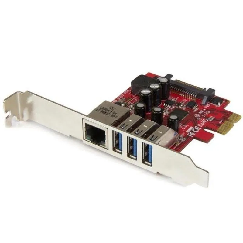 Scheda di Rete StarTech.com PCI Express USB 3.2 Gen 1 5Gbps Ethernet Gigabit - immagine 1