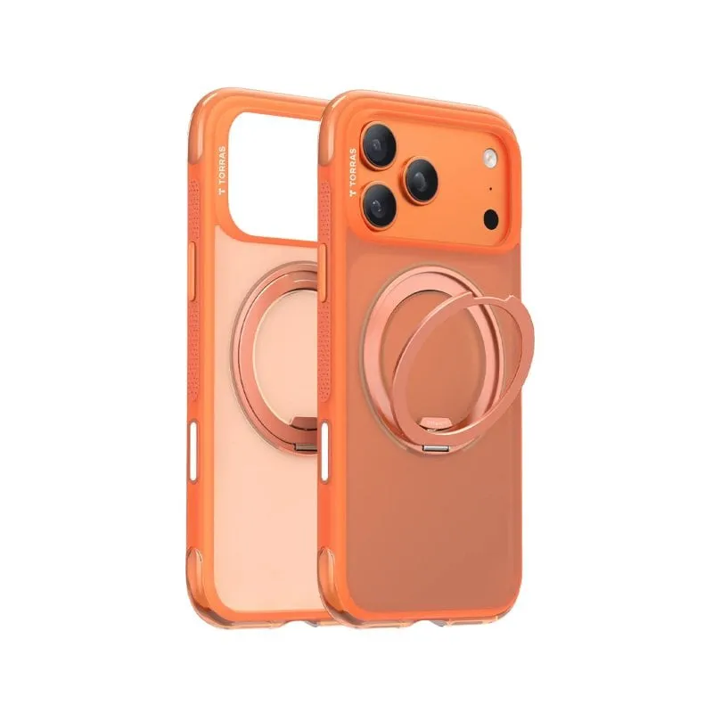 Funda per smartphone Torras O3 Air MagSafe Supporto Girevole Arancione per iPhone 17 Pro - immagine 1