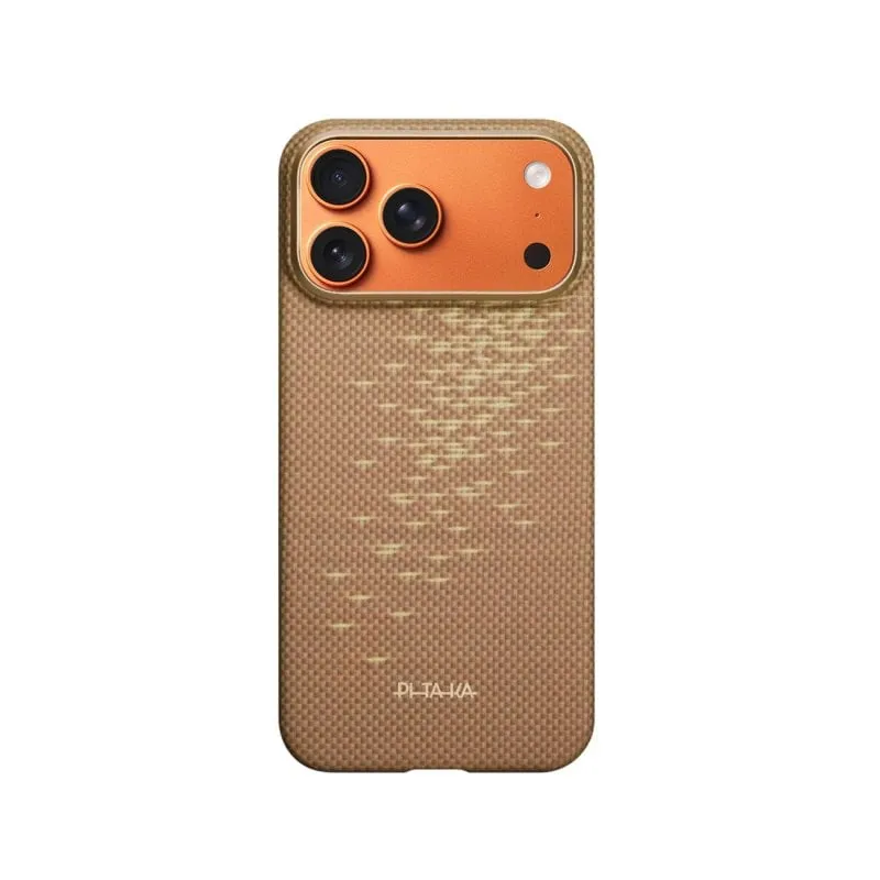 Funda per smartphone Pitaka Golden Glint Ultra Sottile Ultralight per iPhone 17 Pro Max - immagine 1
