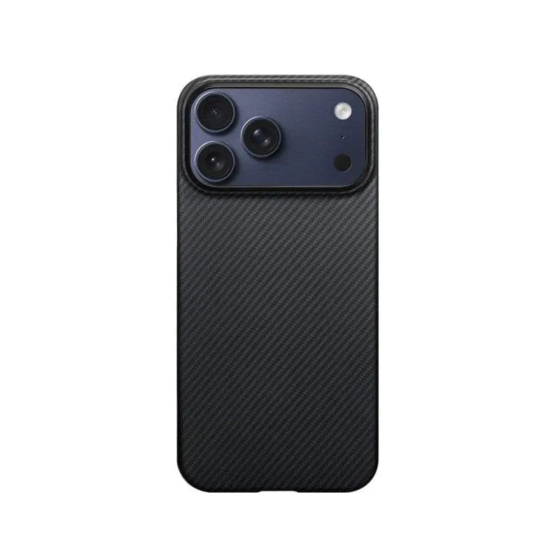 Custodia per cellulare Pitaka KI1701BP Cover Fibra di Aramide Nero/Grigio per iPhone 17 Pro - immagine 1