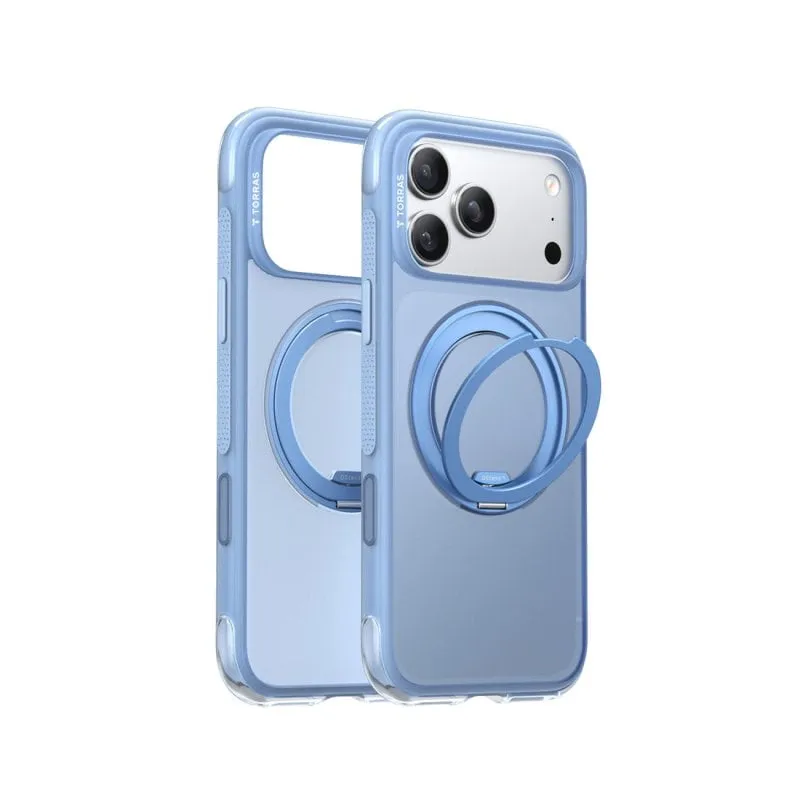 Funda per smartphone Torras O3 Air MagSafe Supporto Girevole Blu Island per iPhone 17 Pro - immagine 1