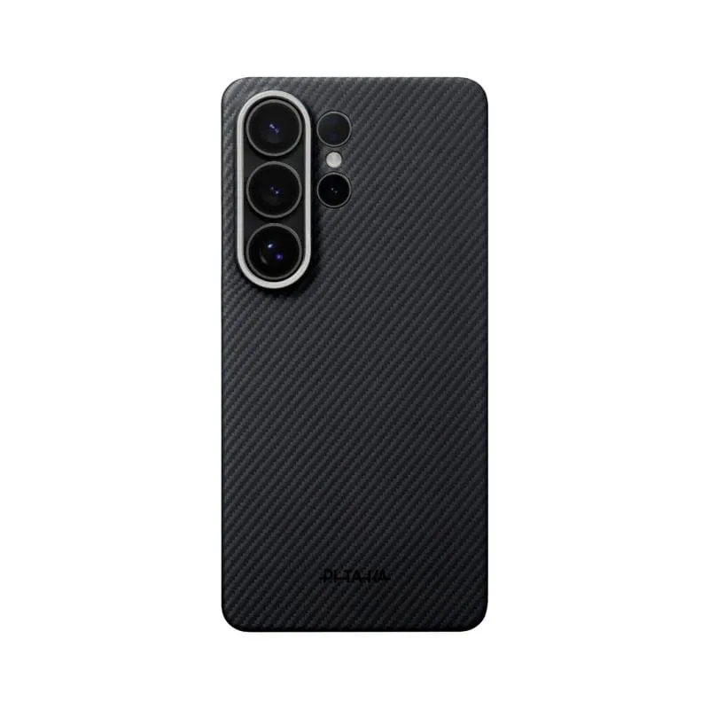 Funda per smartphone Pitaka Edge Twill Nero/Grigio Ultrafine per Galaxy S26 Ultra - immagine 1
