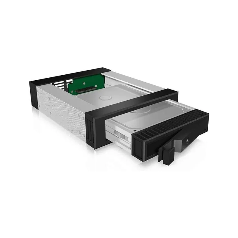 Pannello decorativo ICY BOX IB-129SSK-B 5.25" Nero Alluminio - immagine 1