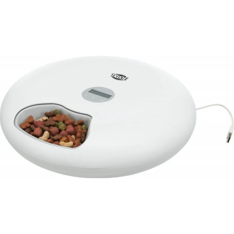 Ciotola automatica Trixie TX5+1 Plastica Bianca USB 6 ciotole - immagine 1