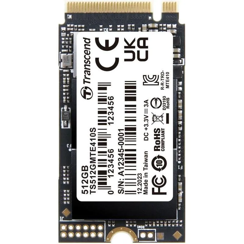 Disco Duro Transcend PCIe SSD 410S 512 GB M.2 NVMe 5000MB/s Gaming - immagine 1