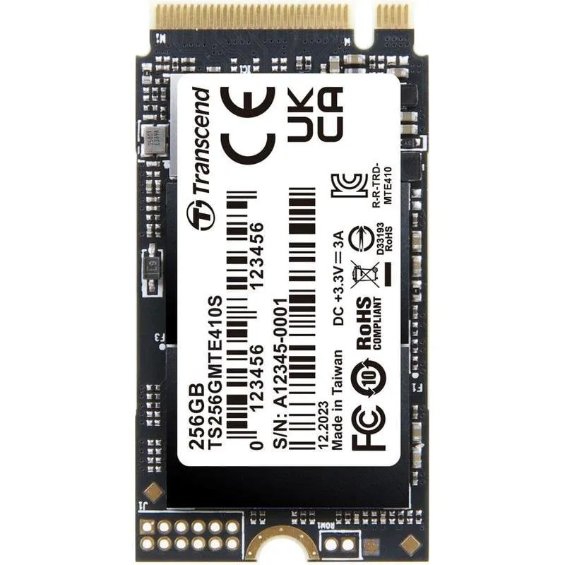 Disco Duro Transcend PCIe SSD 410S 256 GB M.2 NVMe 3300 MB/s Gaming - immagine 1