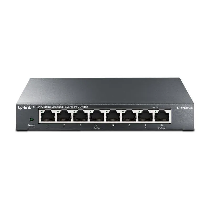 Switch TP-Link TL-RP108GE 8 Porte Gigabit Ethernet PoE Gestito L2 - immagine 1