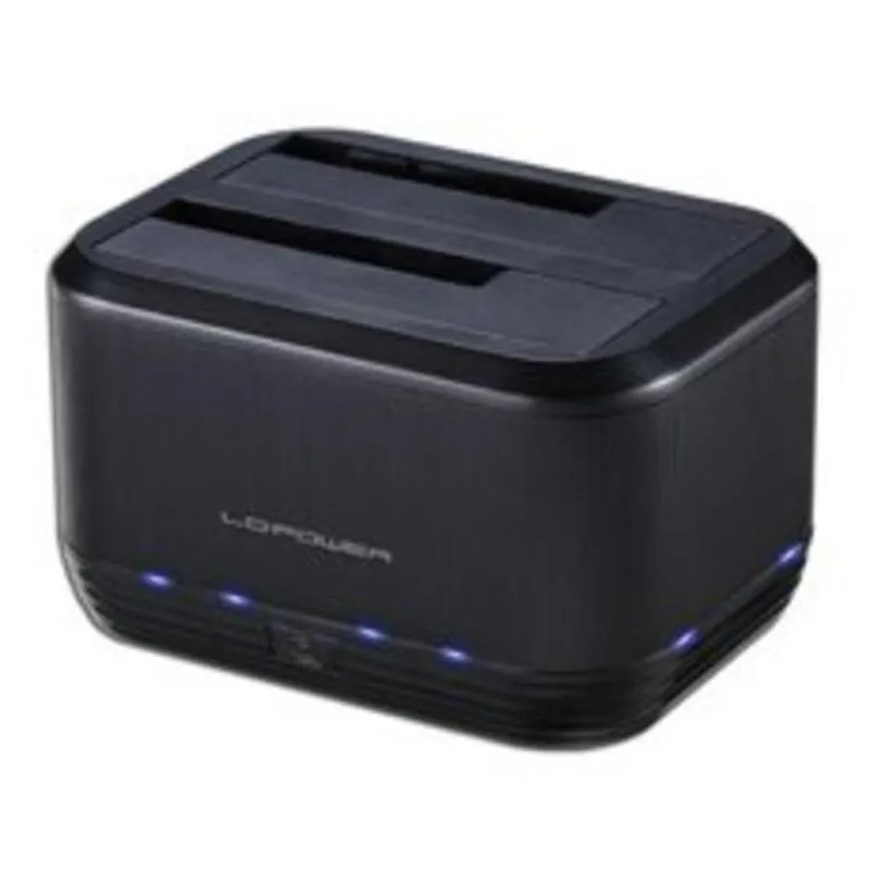 Base di connessione LC-Power LC-DOCK-U3-III USB 3.2 Gen 1 Nero - immagine 1