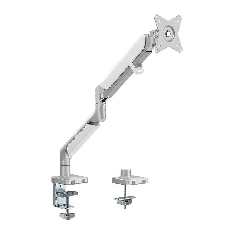 LogiLink BP0086 Supporto Monitor Scrivania 17 a 32" VESA 75x75 a 100x100 Max 9Kg Argento - immagine 1