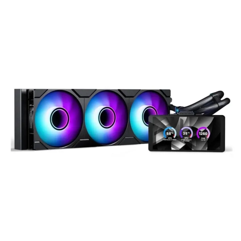 Refrigerazione Liquida Phanteks Glacier One 360M25 LCD 360mm 3 Ventole RGB - immagine 1