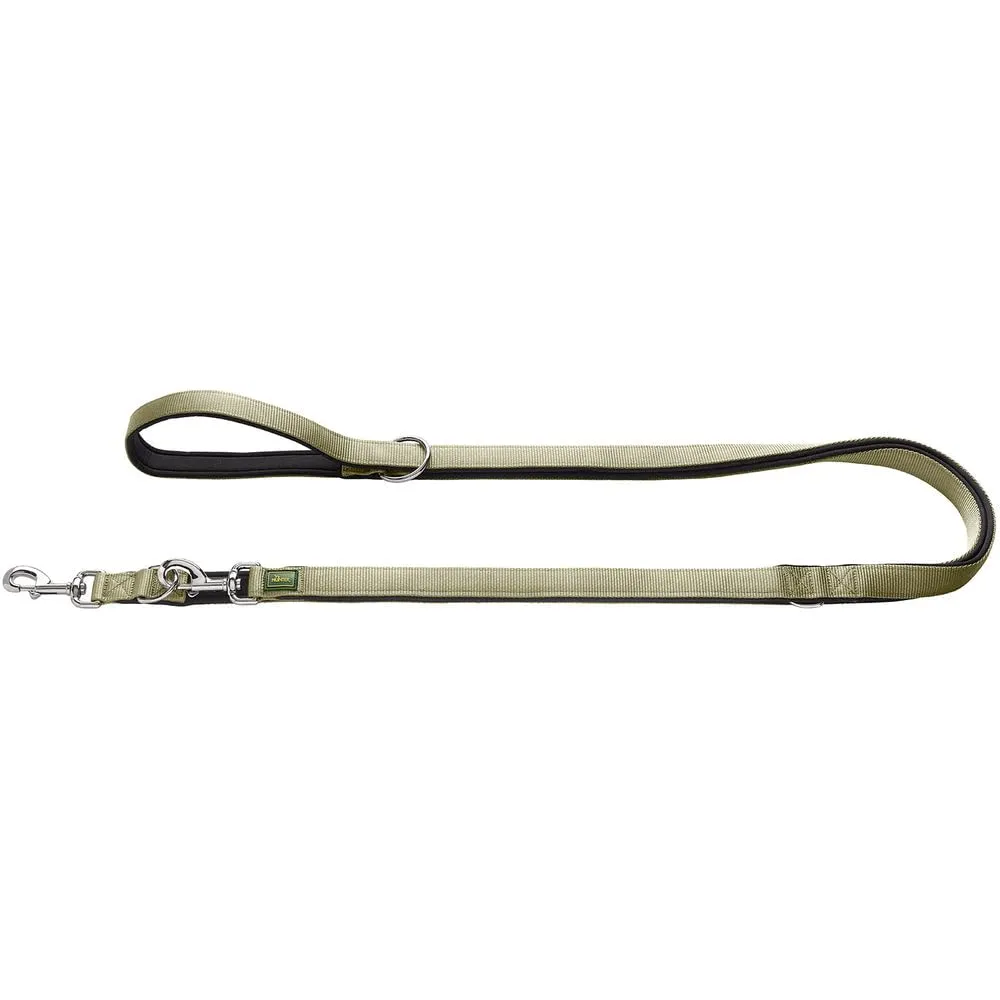 Guinzaglio da passeggio regolabile Neopren 25/200Nylon nero/Neopren grigio - immagine 9