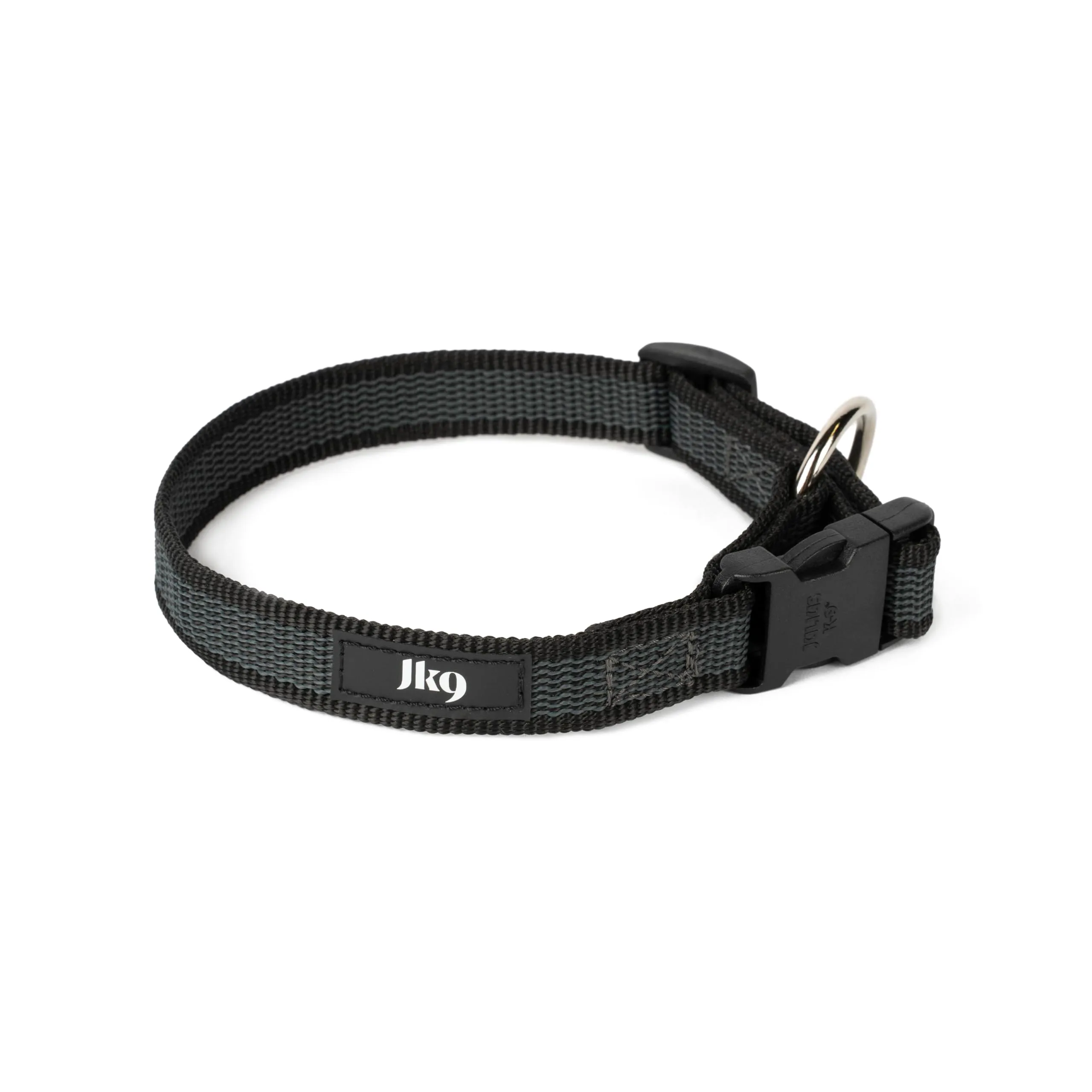 Collare K9 serie Color & Grey, 20 mm x 27-42 cm, nero-grigio - immagine 1