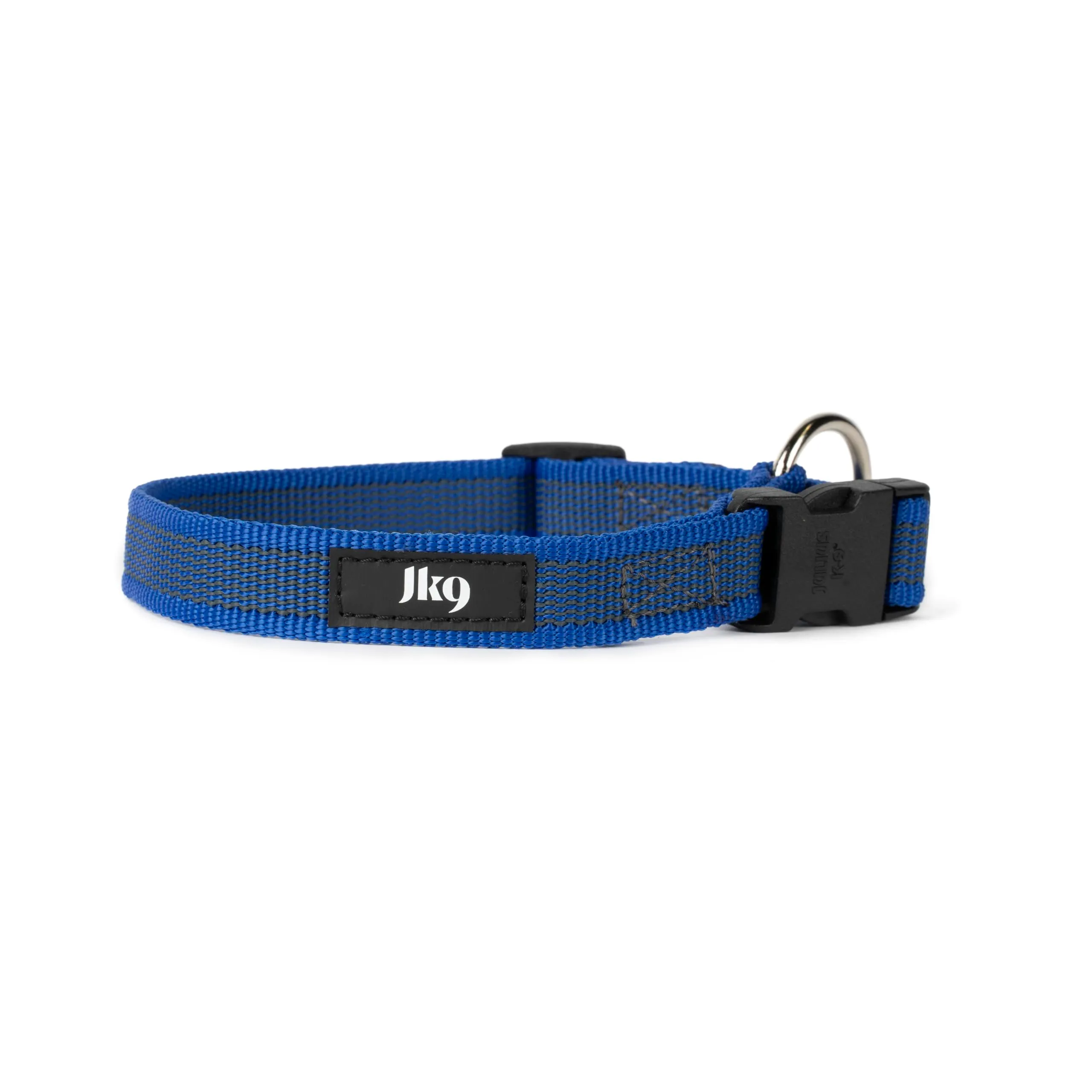Collare K9 serie Color & Grey, 20 mm x 27-42 cm, blu-grigio - immagine 1