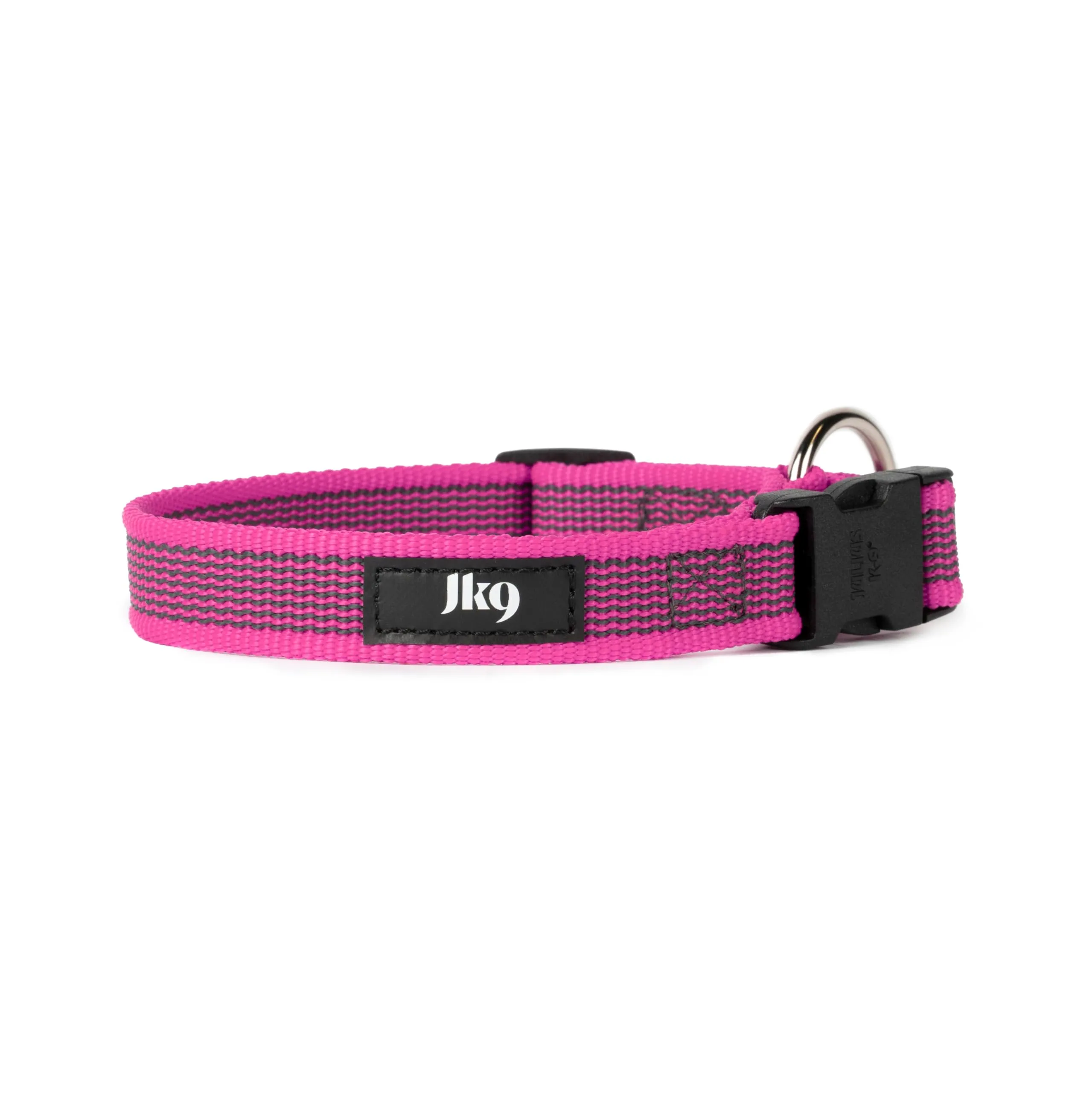 Collare K9 serie Color & Grey, 20 mm x 27-42 cm, rosa-grigio - immagine 4