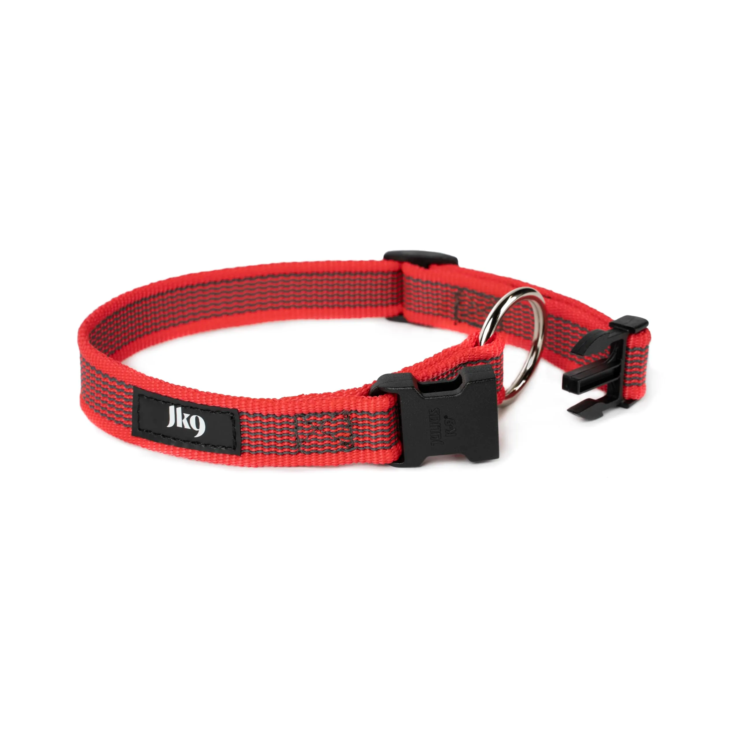 Collare K9 serie Color & Grey, 20 mm x 27-42 cm, rosso-grigio - immagine 4