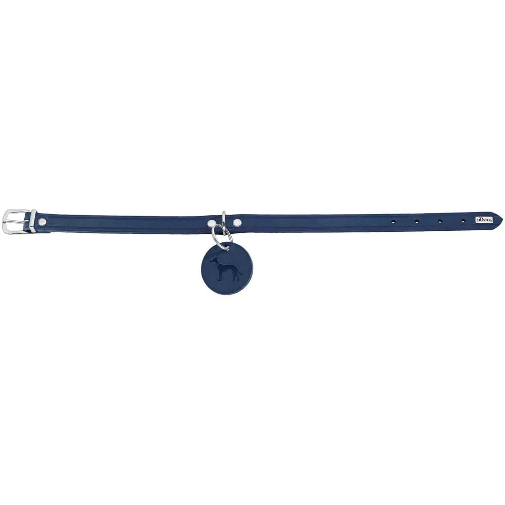 HUNTER AALBORG - Collare per cani in pelle, semplice, resistente, confortevole, 42 (S), colore: naturale - immagine 8
