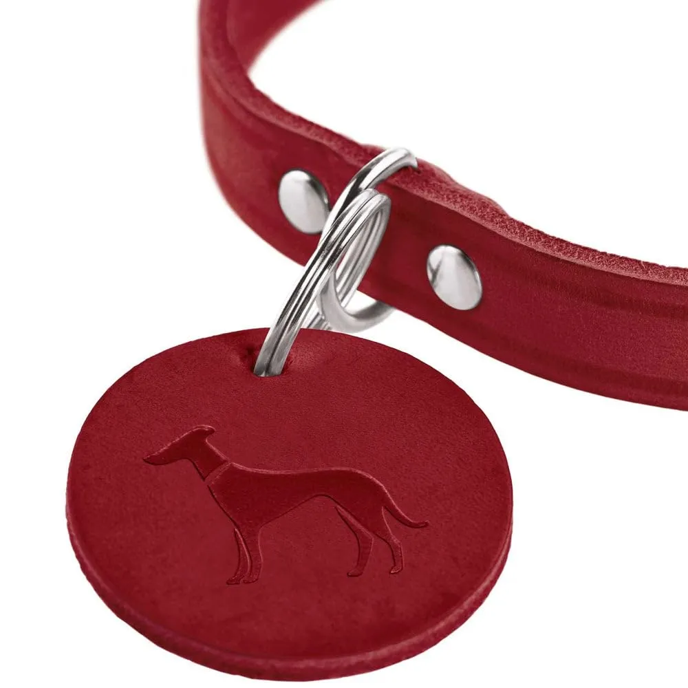 HUNTER Aalborg - Collare per cani in pelle, semplice, resistente, confortevole, 42 (S), colore cognac - immagine 6