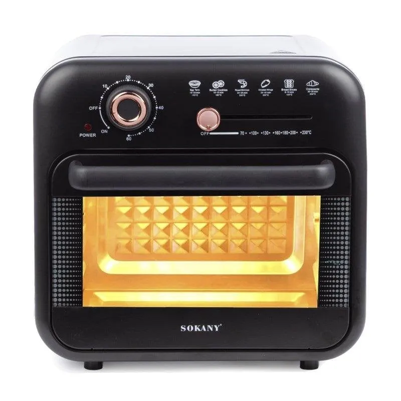 Forno Posabile Dam Electronics 18L 1800W AirFryer Doppio Vassoio con Finestra - immagine 1