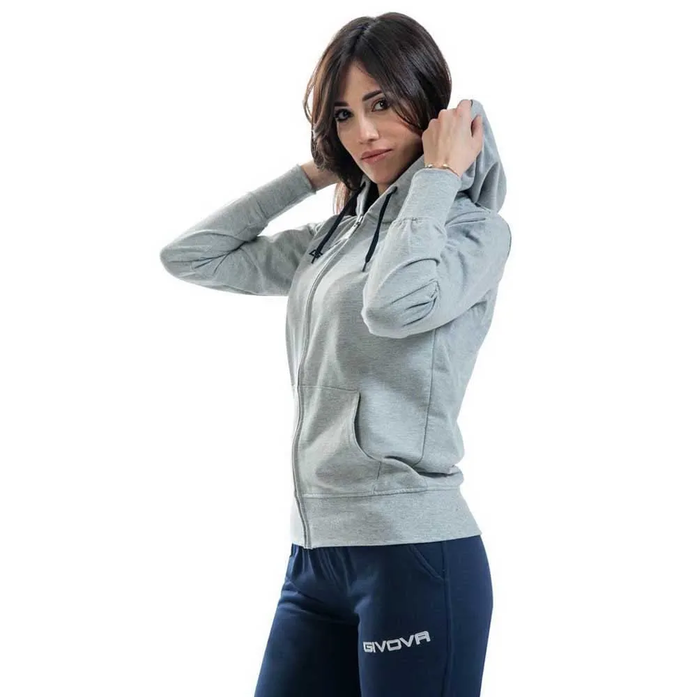 TUTA KING DONNA COTONE TERRY GRIGIO/BLU Tg. 2XS - immagine 3