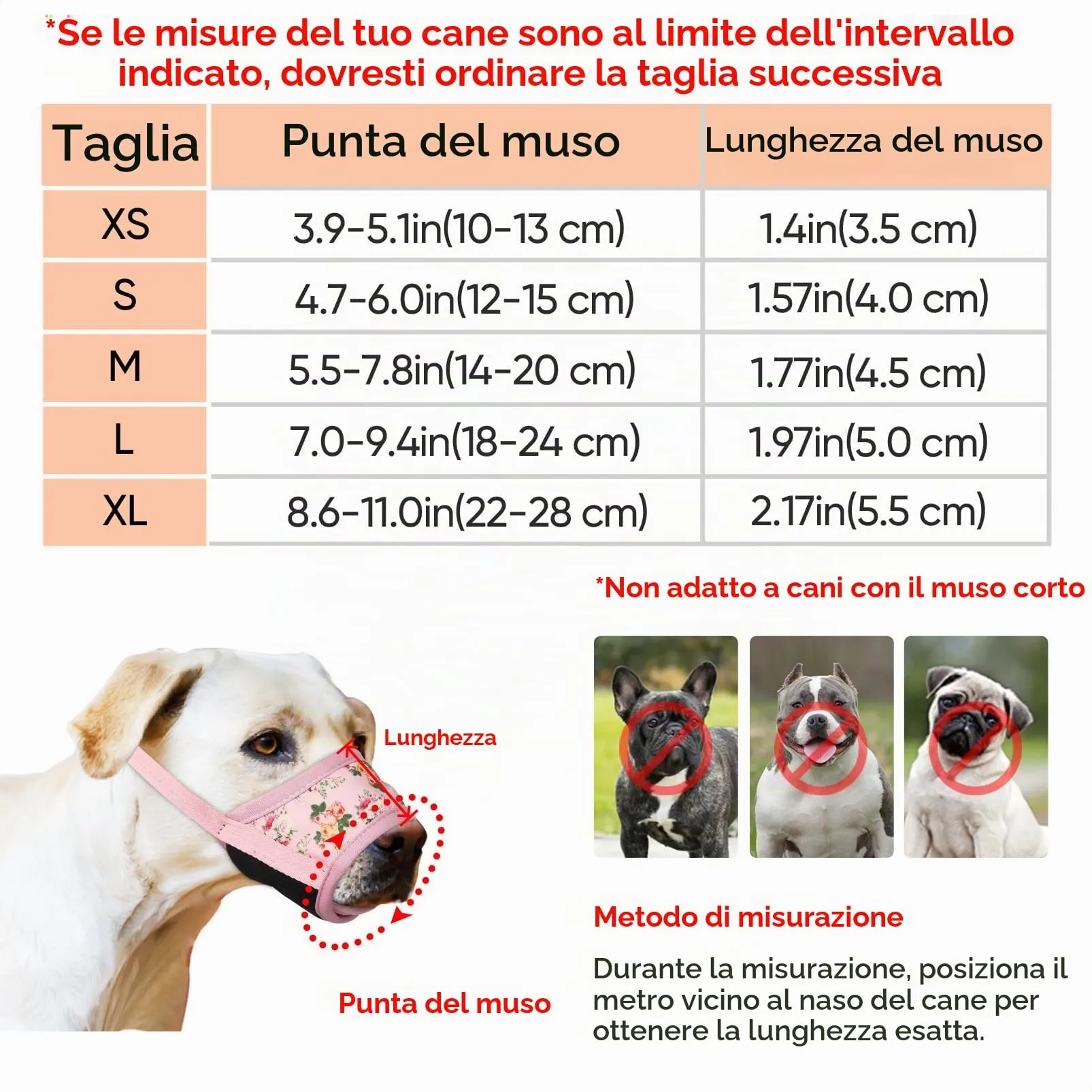 HEELE Museruola per Cane, Museruola Cane Taglia Media e Grande, in Morbido Nylon con Motivo Stampato, Antiabbaio e Antimorso, Regolabile, Fiore Rosa, L - immagine 3