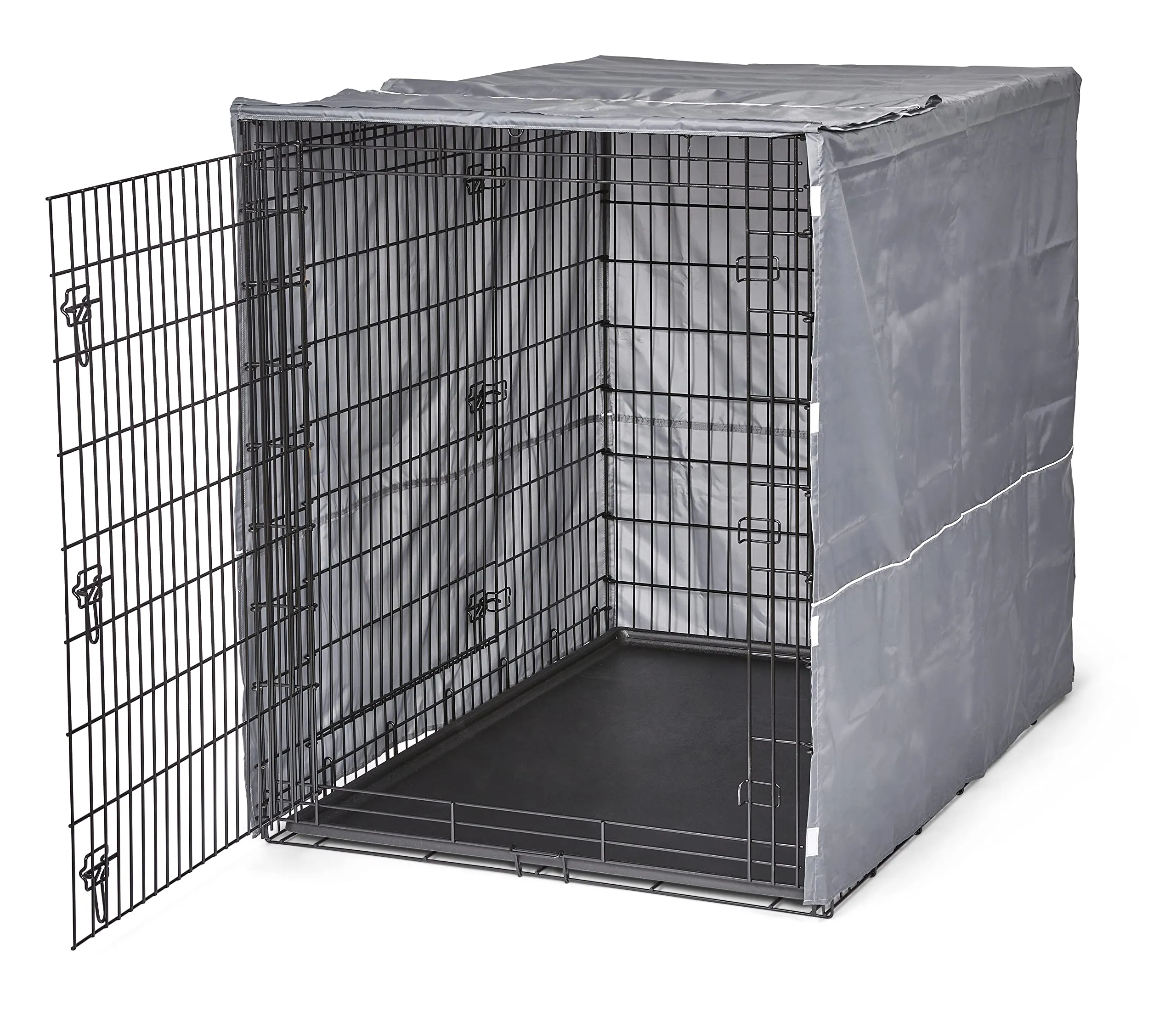 New World Copertura per gabbia per cani XXL, in poliestere, adatta alla maggior parte delle gabbie giganti da 137 cm, lavabile in lavatrice, riduce l'abbaiare e la masticazione - immagine 4