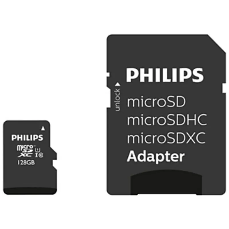 Scheda MicroSD Philips FM12MP45B/00 128 GB Classe 10 UHS-I U1 V10 - immagine 1