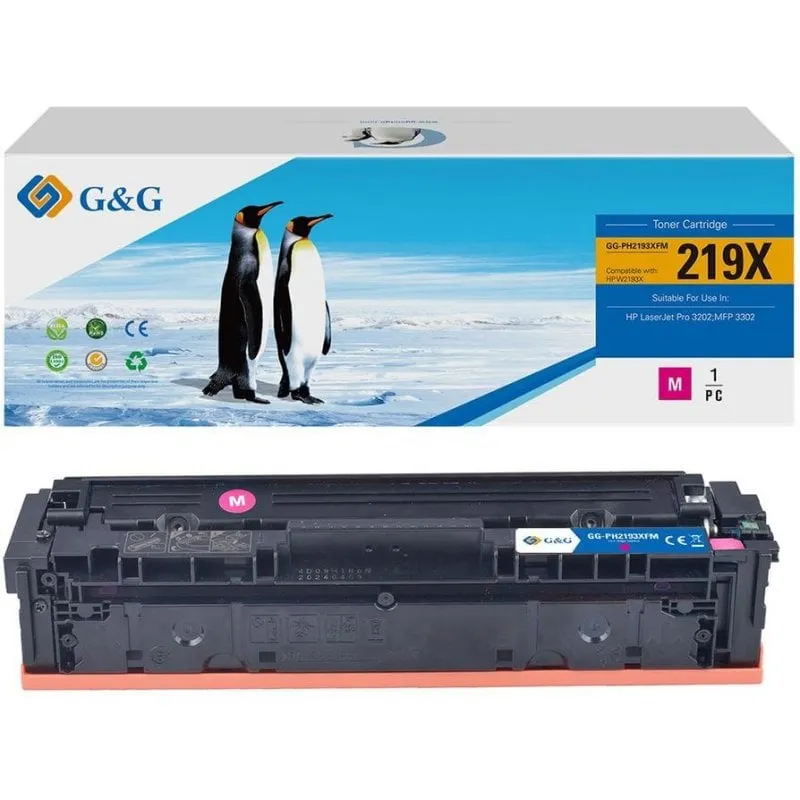 Cartuccia di Toner G&G Compatibile HP 219X Magenta 2500 Pagine - immagine 1