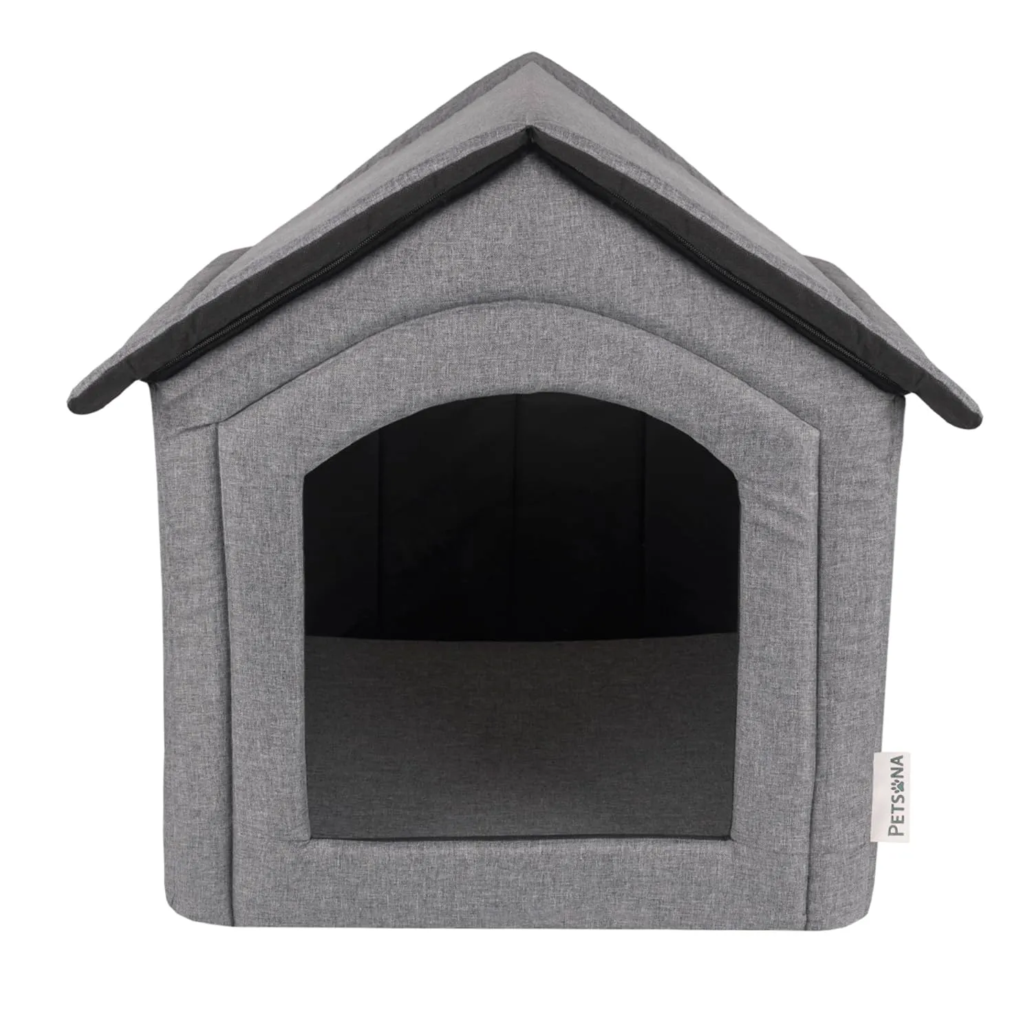 Petsona Grotta Per Cani Pieghevole Casa Per Cani Con Tetto Rimovibile Letto Per Gatti Animali Domestici Cuccia Per Cani Taglia M, Grigio - immagine 8