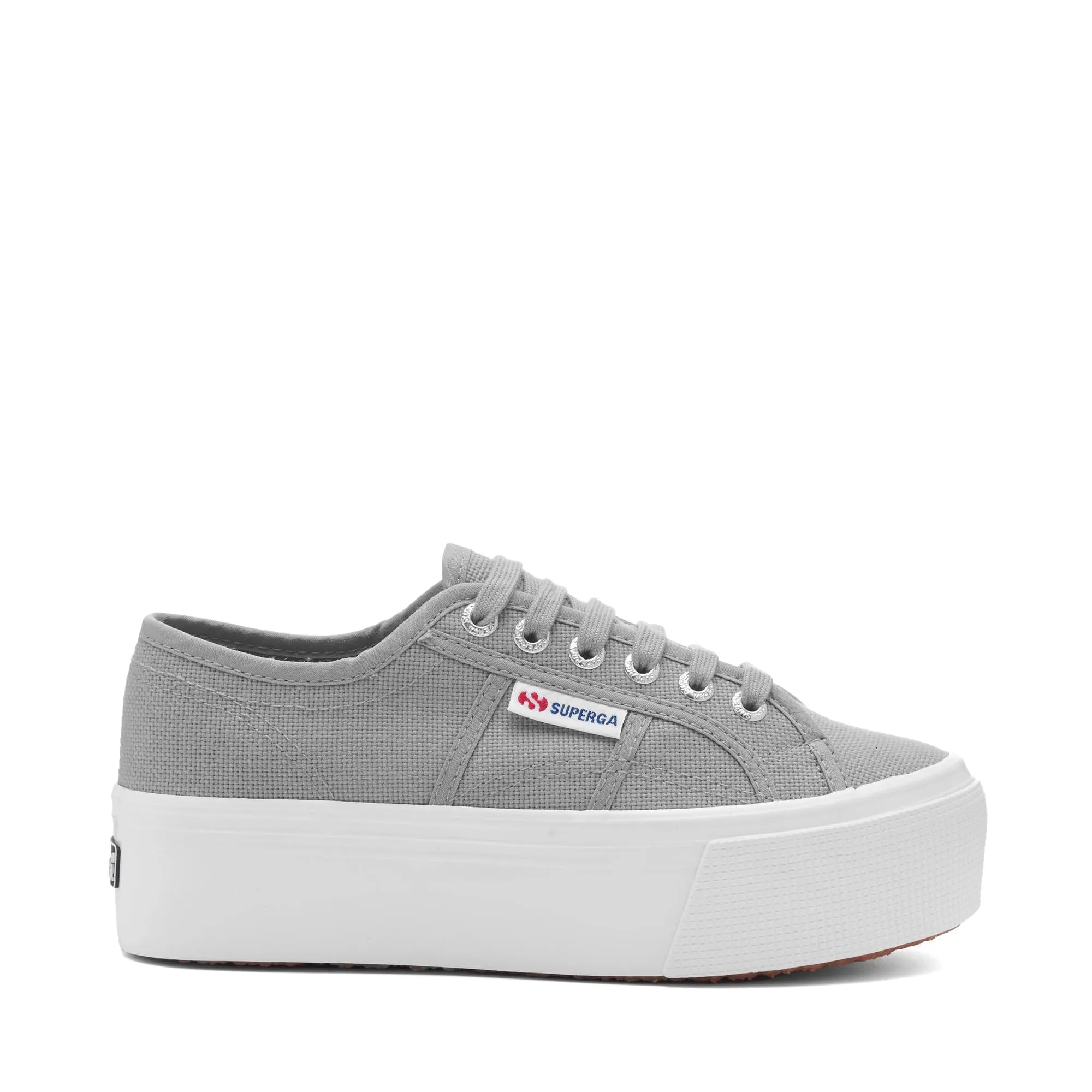 SUPERGA - Sneakers, Donna, Grigio, Cotone, Casual, 2790 Platform, Taglia: 36 - immagine 1
