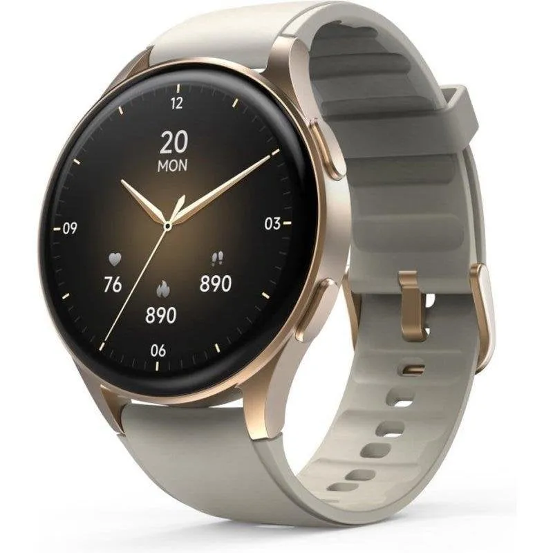 Hama Smartwatch 8900 Bluetooth GPS 42mm AMOLED Oro Beige IP68 SpO2 Pulsometro Sonno - immagine 1