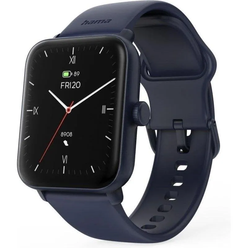 Hama 6010 Bluetooth GPS 44mm Display TFT Blu Unisex Resistente Acqua IP68 Pulsometro - immagine 1