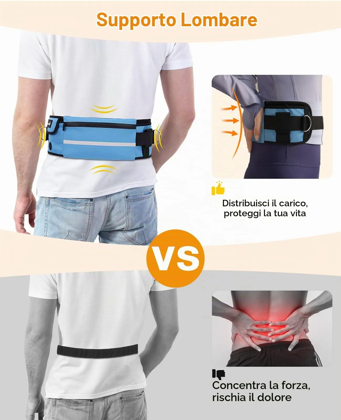 Pecute Guinzaglio Mani Libere Elastico Ammortizzante per Cani - immagine 2