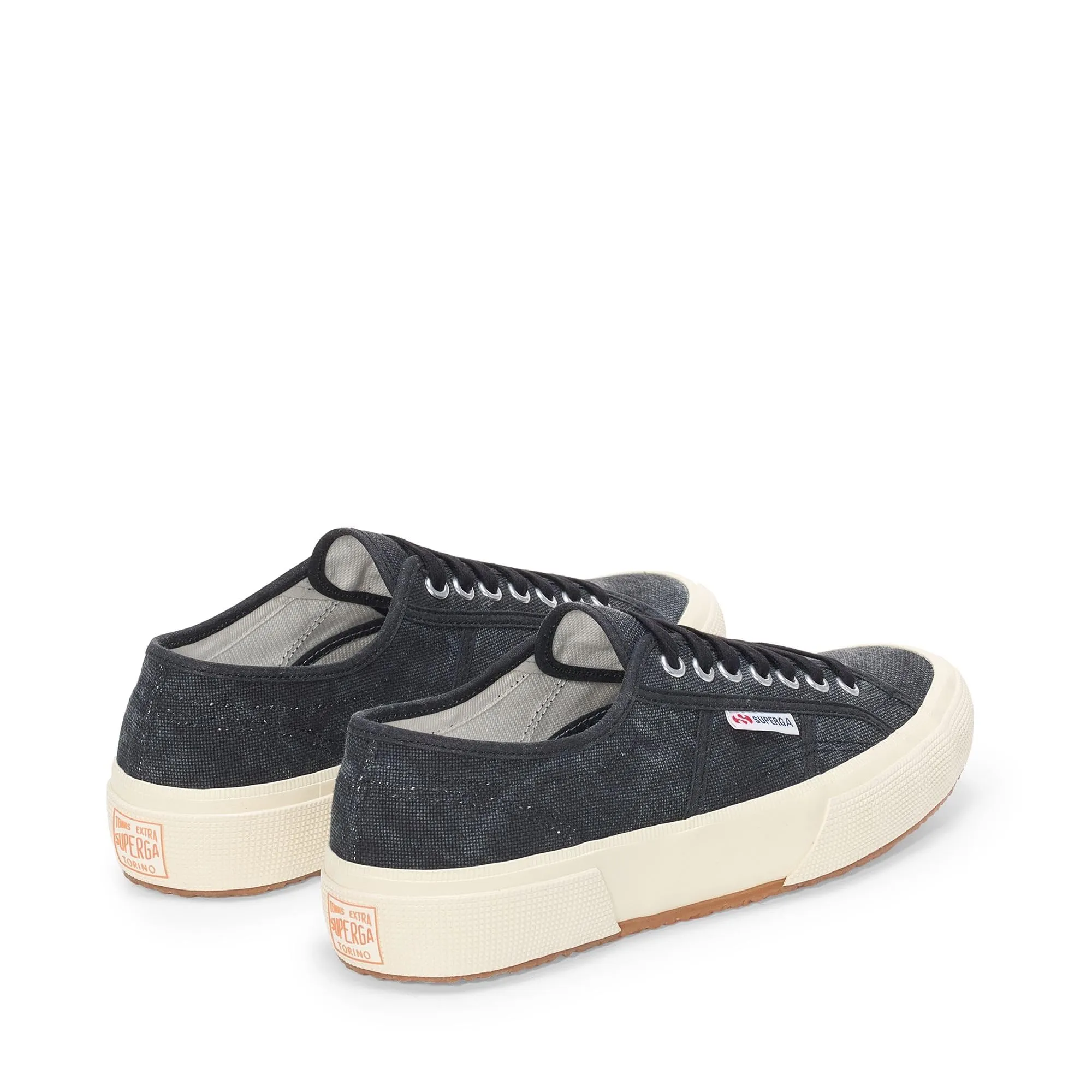 SUPERGA - Sneakers, Uomo Donna, Nero, Cotone, Casual, 2750 Og Washed Cotton, Taglia: 42 - immagine 3