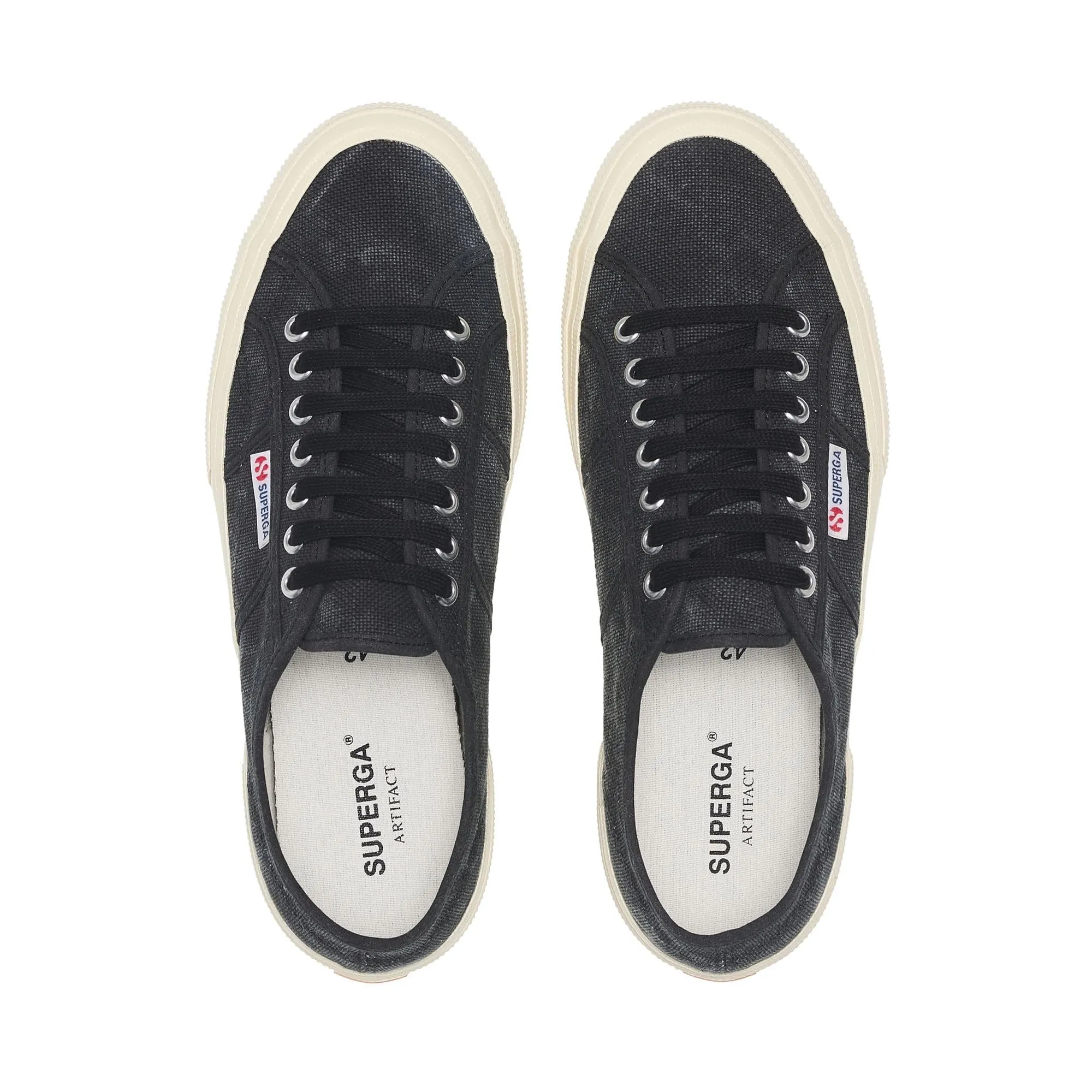 SUPERGA - Sneakers, Uomo Donna, Nero, Cotone, Casual, 2750 Og Washed Cotton, Taglia: 42 - immagine 4